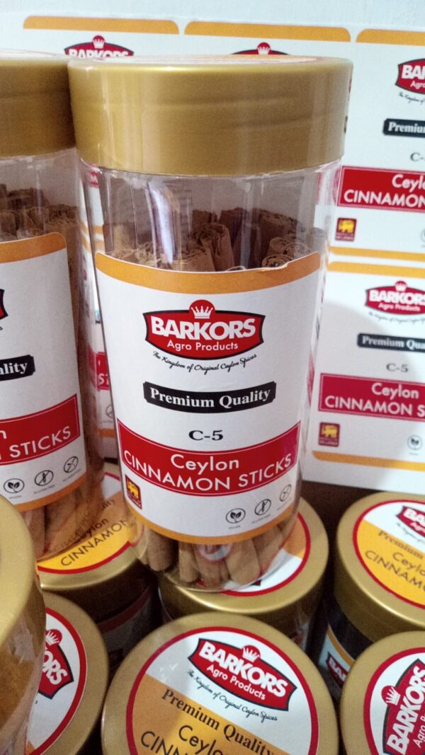 Cinnamon 100 grams Bottles contain C5 grade Ceylon True Cinnamon.